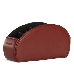Fernbedienung Organizer Leder dunkelbraun/schwarz