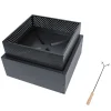 Feuerschale eckig 55 x 55 x 22 cm