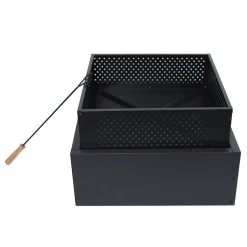 Feuerschale eckig 55 x 55 x 22 cm