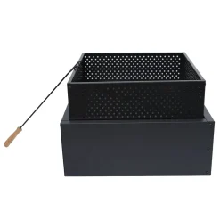 Feuerschale eckig 55 x 55 x 22 cm