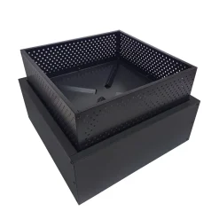 Feuerschale eckig 55 x 55 x 22 cm