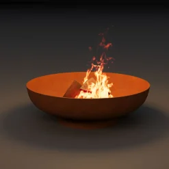 Feuerschale mit Ringsockel Ø 70 cm rostig