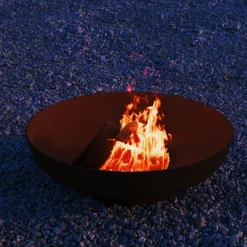 Feuerschale mit Ringsockel Ø 70 cm rostig