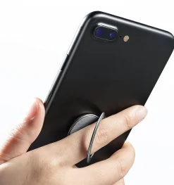 Finger Griff Ring Halterung für Smartphone schwarz