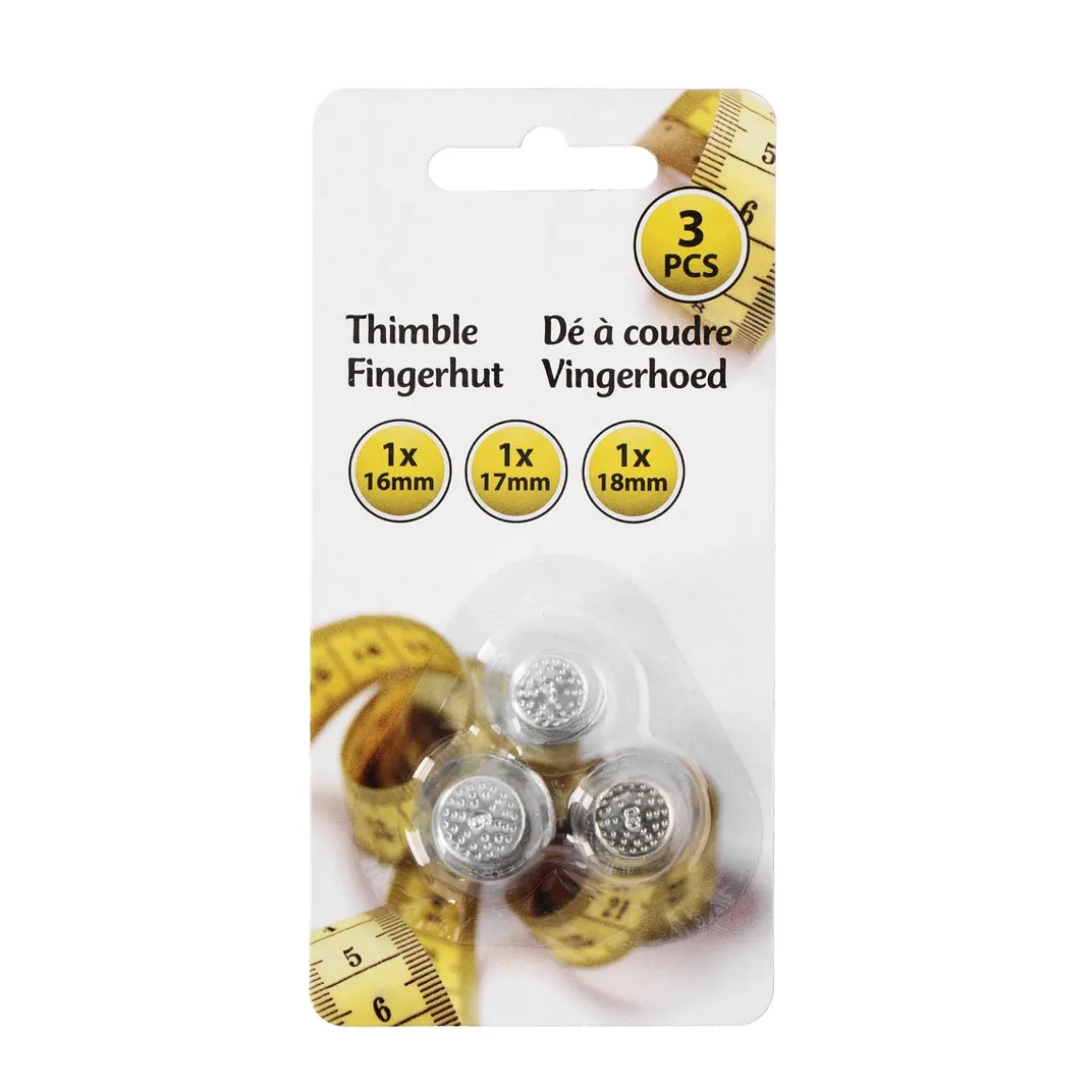 Fingerhut Set Eisen 3-teilig