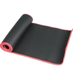 Fitnessmatte schwarz/rot 183 x 61 x 1 cm