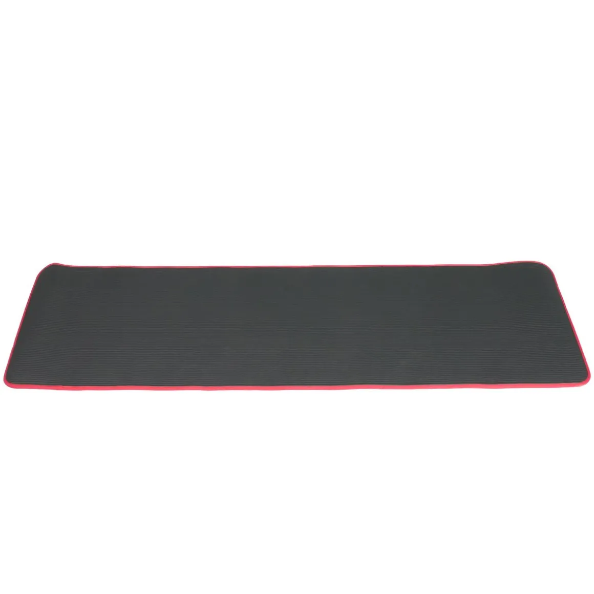 Fitnessmatte schwarz/rot 183 x 61 x 1 cm