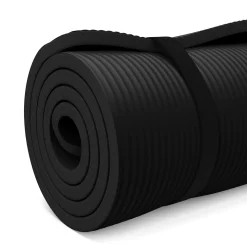 Fitnessmatte schwarz 190 x 60 x 1.5 cm