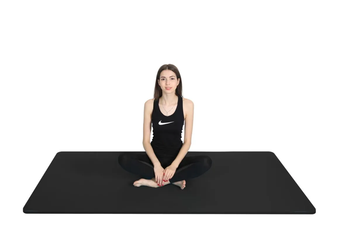 Fitnessmatte schwarz 190 x 100 x 1.5 cm