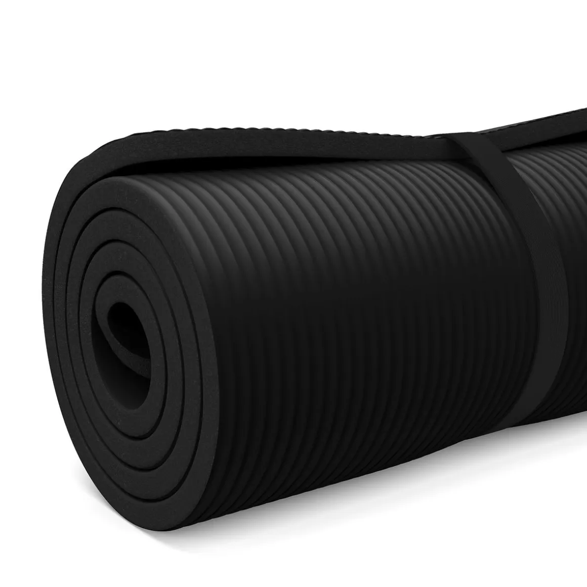 Fitnessmatte schwarz 190 x 100 x 1.5 cm