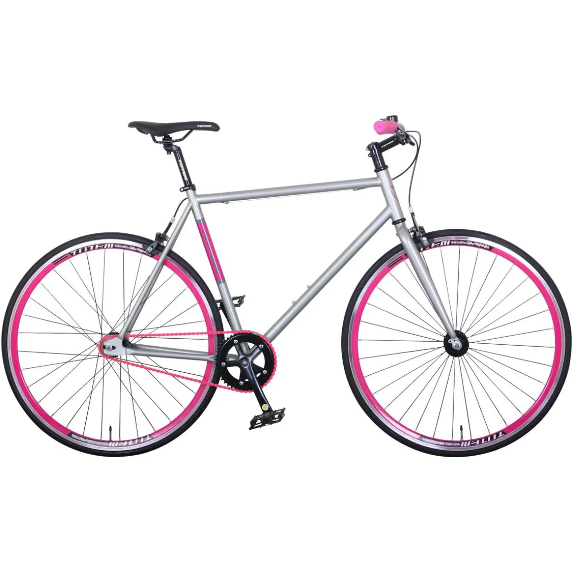 Fixie Bike 54 cm URBAN silber/pink | GONSER.CH