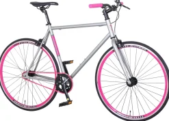 Fixie Bike 54 cm URBAN silber/pink | GONSER.CH