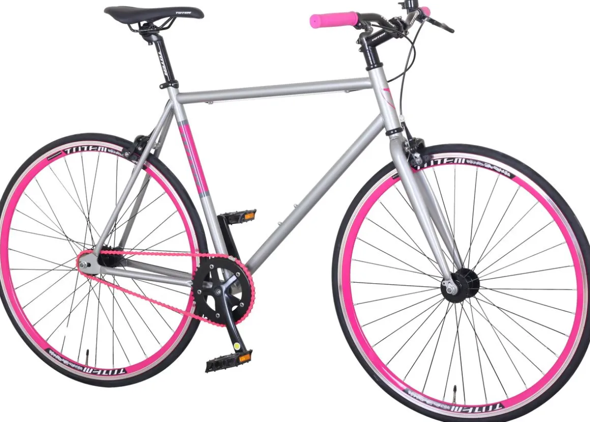 Fixie Bike 54 cm URBAN silber/pink | GONSER.CH