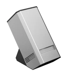 Flaschenkühler Edelstahl für 1 Flasche elektrisch silber