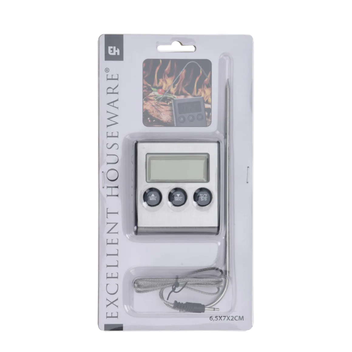 Fleischthermometer mit Alarm digital