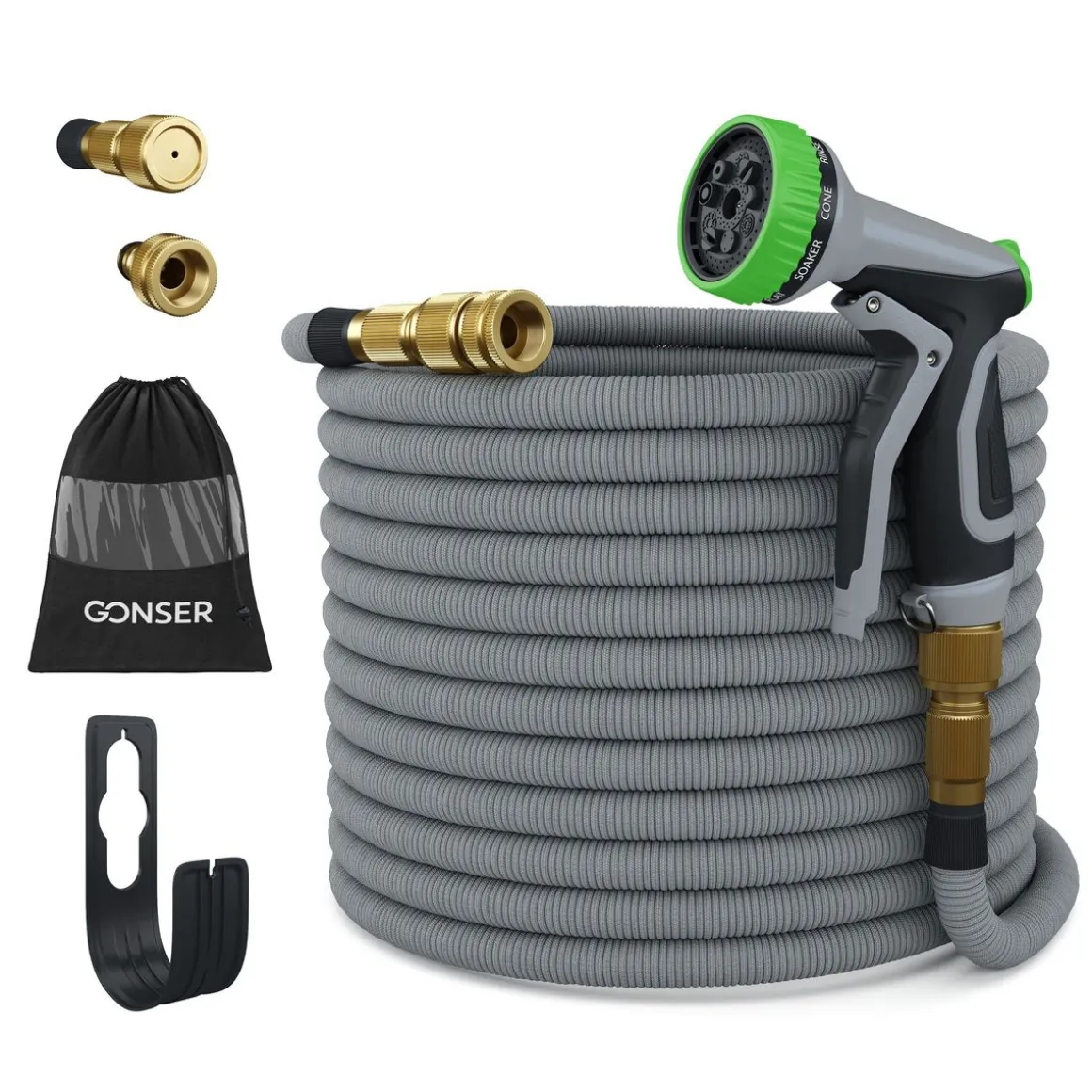Flexi Premium Gartenschlauch 22.5 m grau