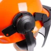 Forsthelm mit Visier und Gehörschutz orange