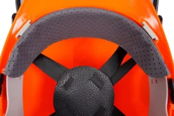 Forsthelm mit Visier und Gehörschutz orange