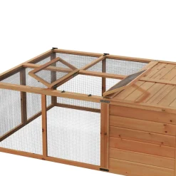 Freilaufgehege Kaninchen Holz faltbar 160 x 119 x 60 cm