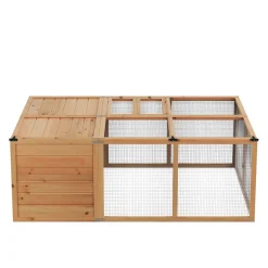 Freilaufgehege Kaninchen Holz faltbar 160 x 119 x 60 cm