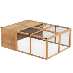 Freilaufgehege Kaninchen Holz faltbar 160 x 119 x 60 cm