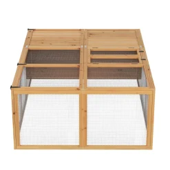 Freilaufgehege Kaninchen Holz faltbar 160 x 119 x 60 cm