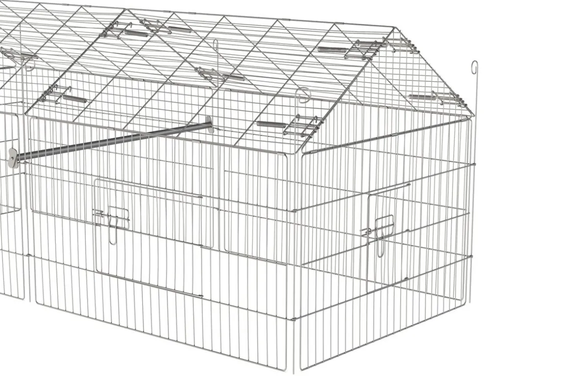 Freilaufgehege Kaninchen 180 x 75 x 75 cm