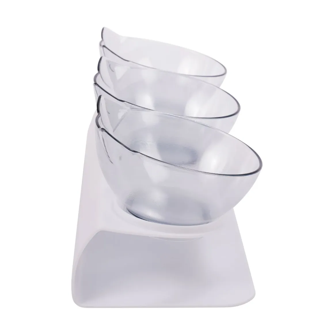 Fressnapf Set mit Neigung 300 ml 4-teilig weiss