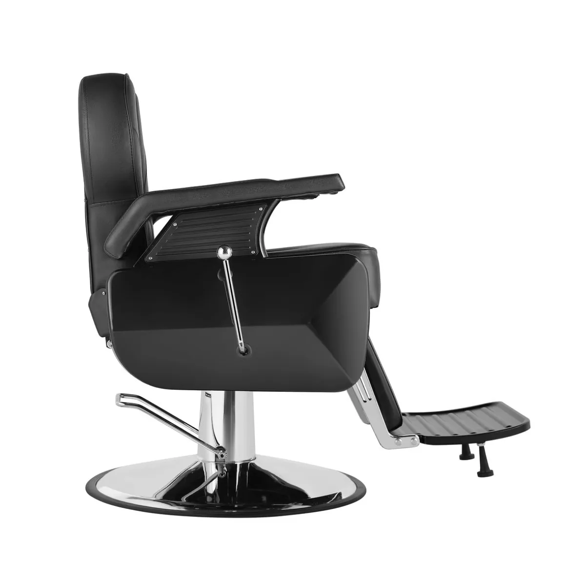 Friseurstuhl Leder 110 x 69 x 97 - 110 cm schwarz