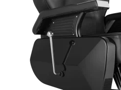 Friseurstuhl Leder 110 x 69 x 97 - 110 cm schwarz