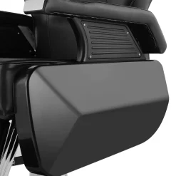 Friseurstuhl Leder 110 x 69 x 97 - 110 cm schwarz