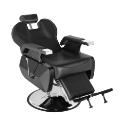 Friseurstuhl Leder 110 x 69 x 97 - 110 cm schwarz