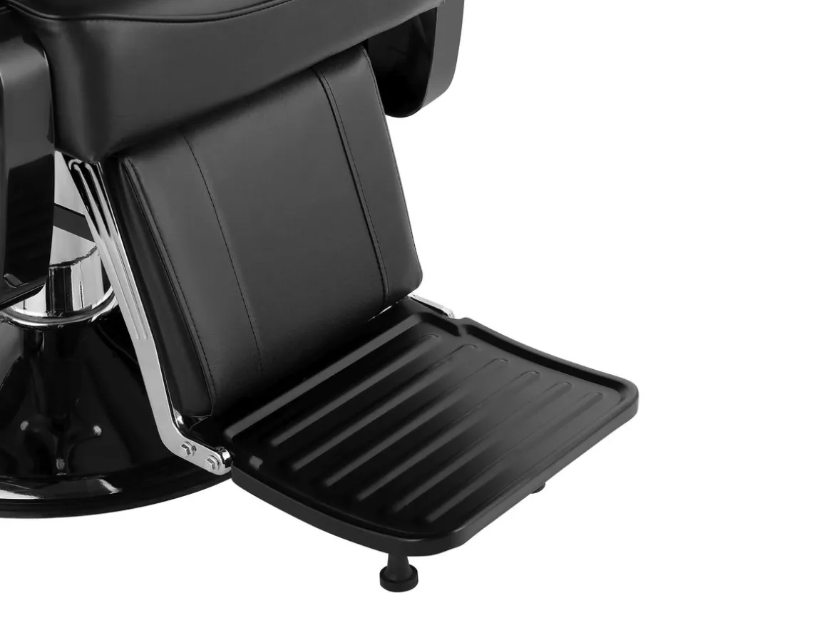 Friseurstuhl Leder 110 x 69 x 97 - 110 cm schwarz