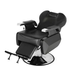 Friseurstuhl Leder 110 x 69 x 97 - 110 cm schwarz