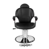 Friseurstuhl Leder 110 x 58 x 98 - 110 cm schwarz