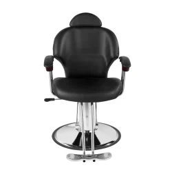 Friseurstuhl Leder 110 x 58 x 98 - 110 cm schwarz