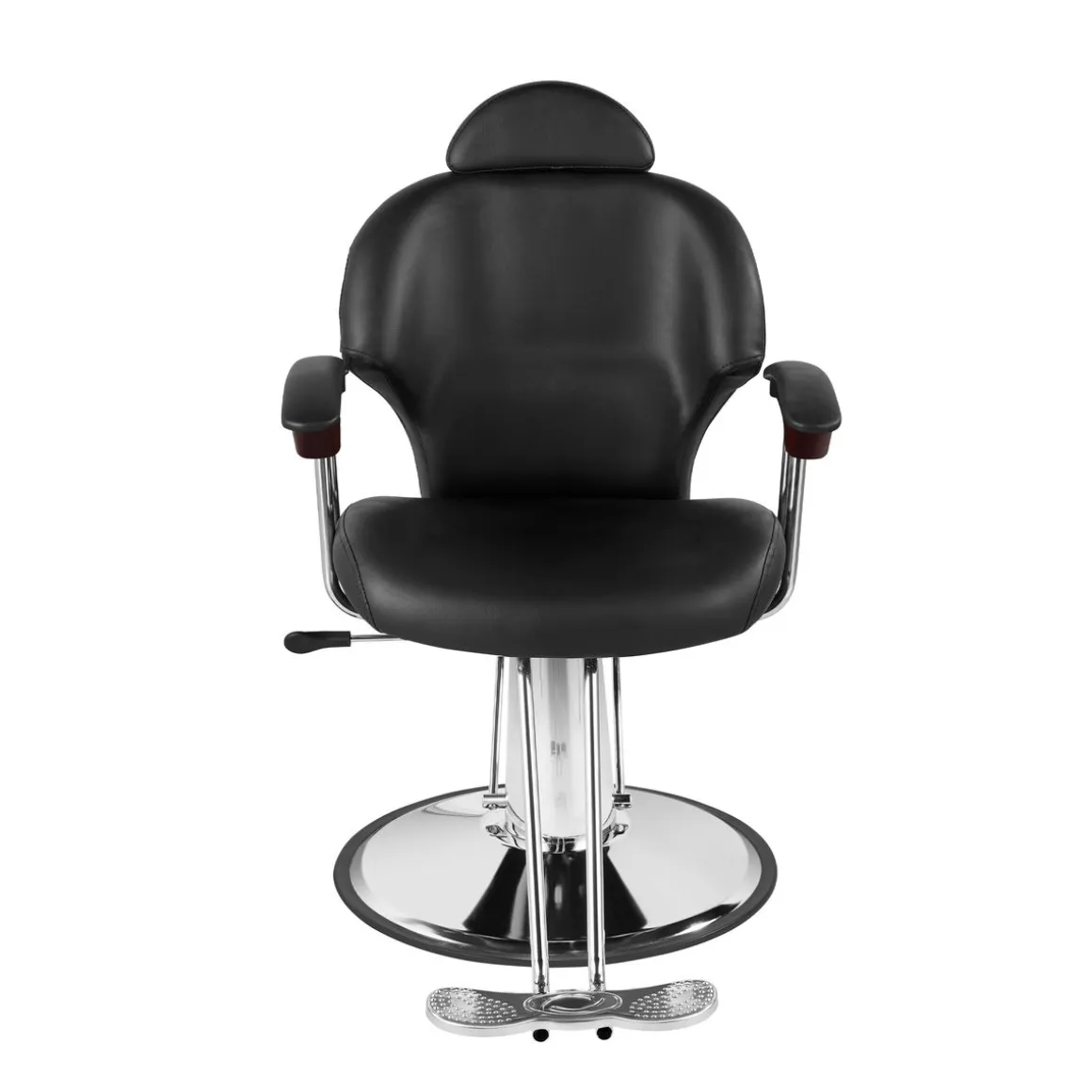 Friseurstuhl Leder 110 x 58 x 98 - 110 cm schwarz