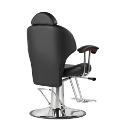 Friseurstuhl Leder 110 x 58 x 98 - 110 cm schwarz