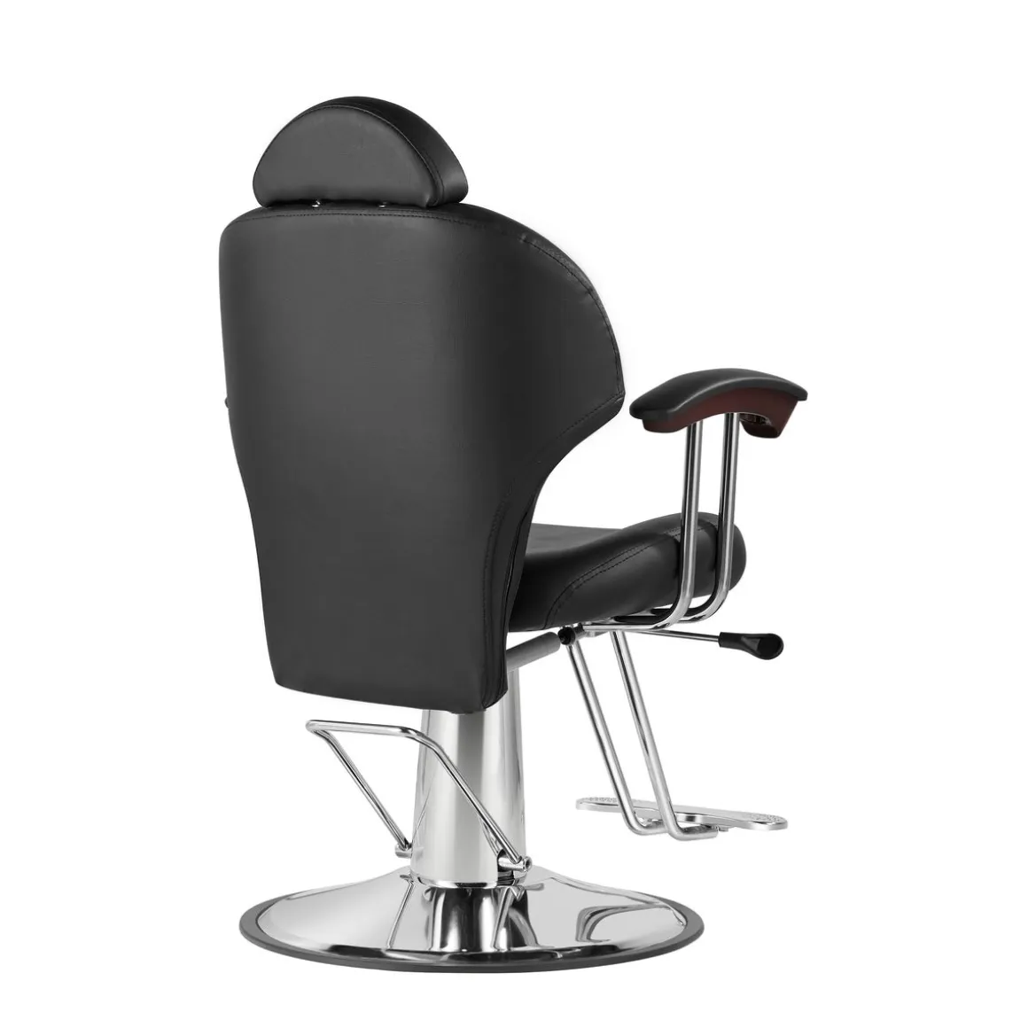 Friseurstuhl Leder 110 x 58 x 98 - 110 cm schwarz