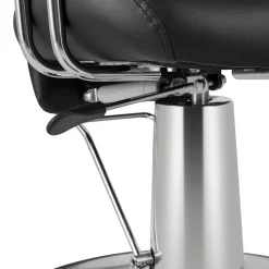 Friseurstuhl Leder 110 x 58 x 98 - 110 cm schwarz