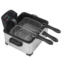 Fritteuse mit 3 Frittierkörben 4L