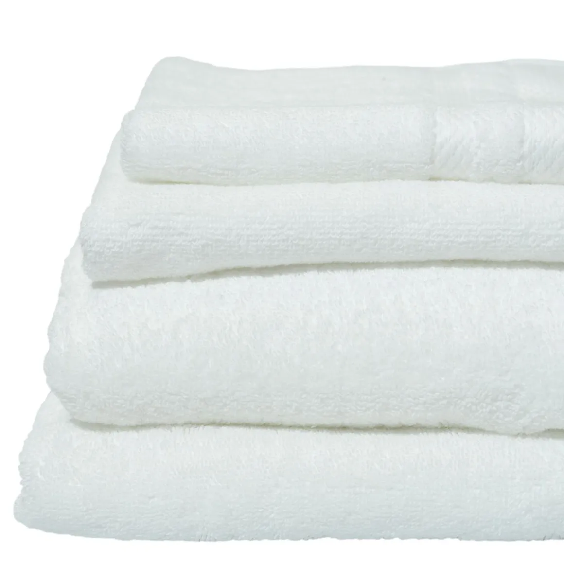 Frotteetuch Set 4-teilig weiss