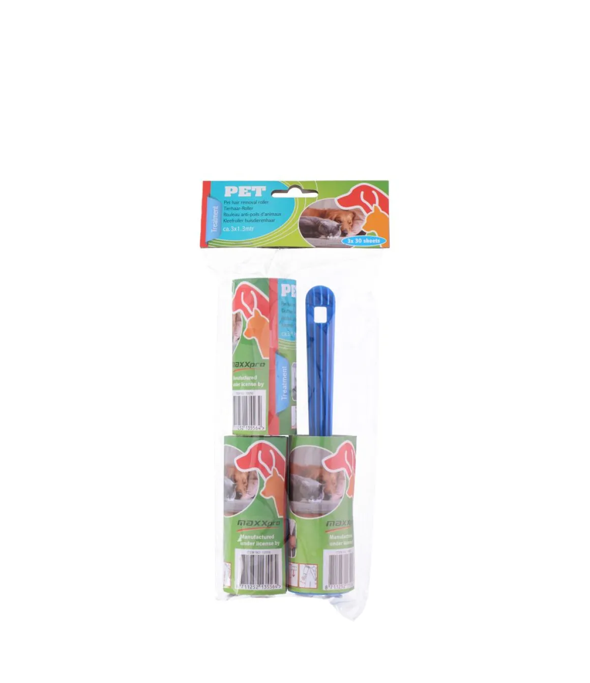 Fusselroller Tierhaar 3er Set
