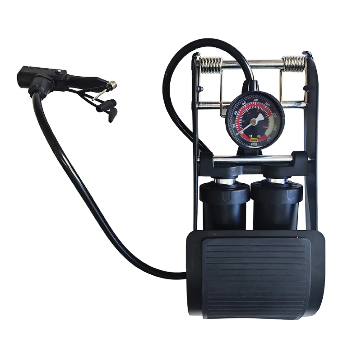 Fussluftpumpe Doppelzylinder 8 bar