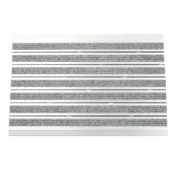 Fussmatte Aluminium 60 x 40 cm silber/grau
