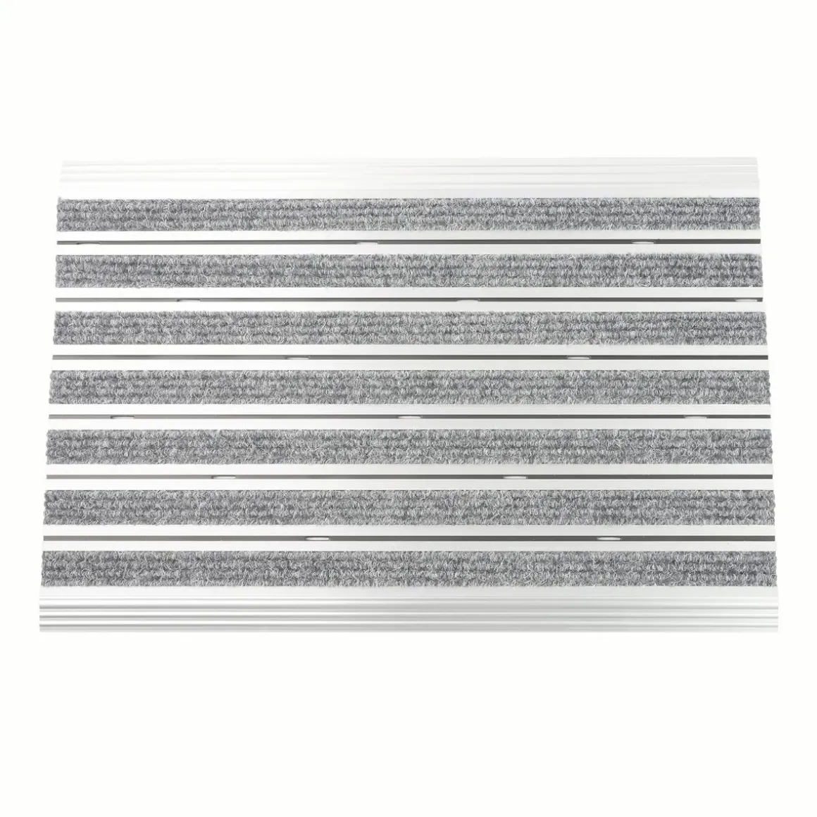 Fussmatte Aluminium 60 x 40 cm silber/grau
