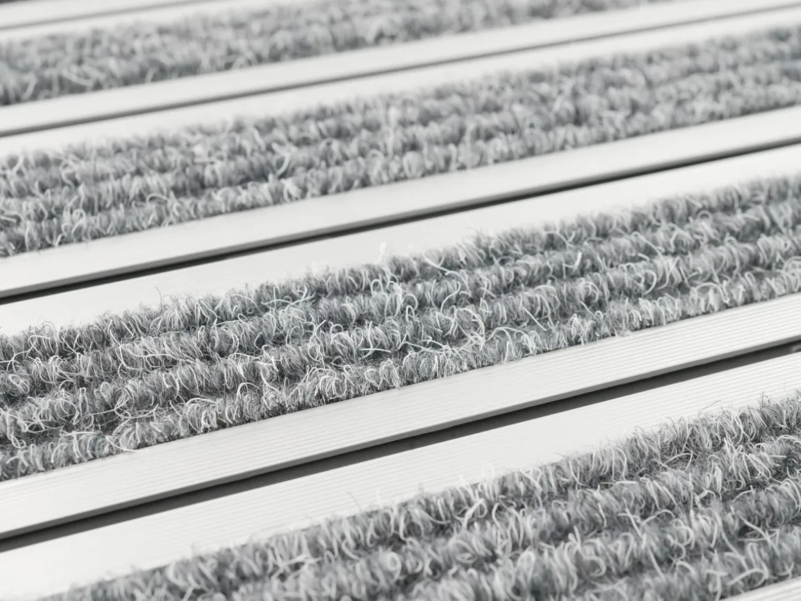 Fussmatte Aluminium 60 x 40 cm silber/grau