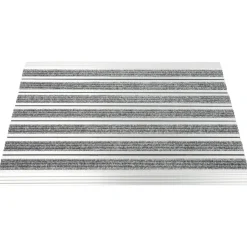 Fussmatte Aluminium 60 x 40 cm silber/grau