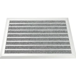 Fussmatte mit Aluminiumrahmen 60 x 40 cm silber/grau