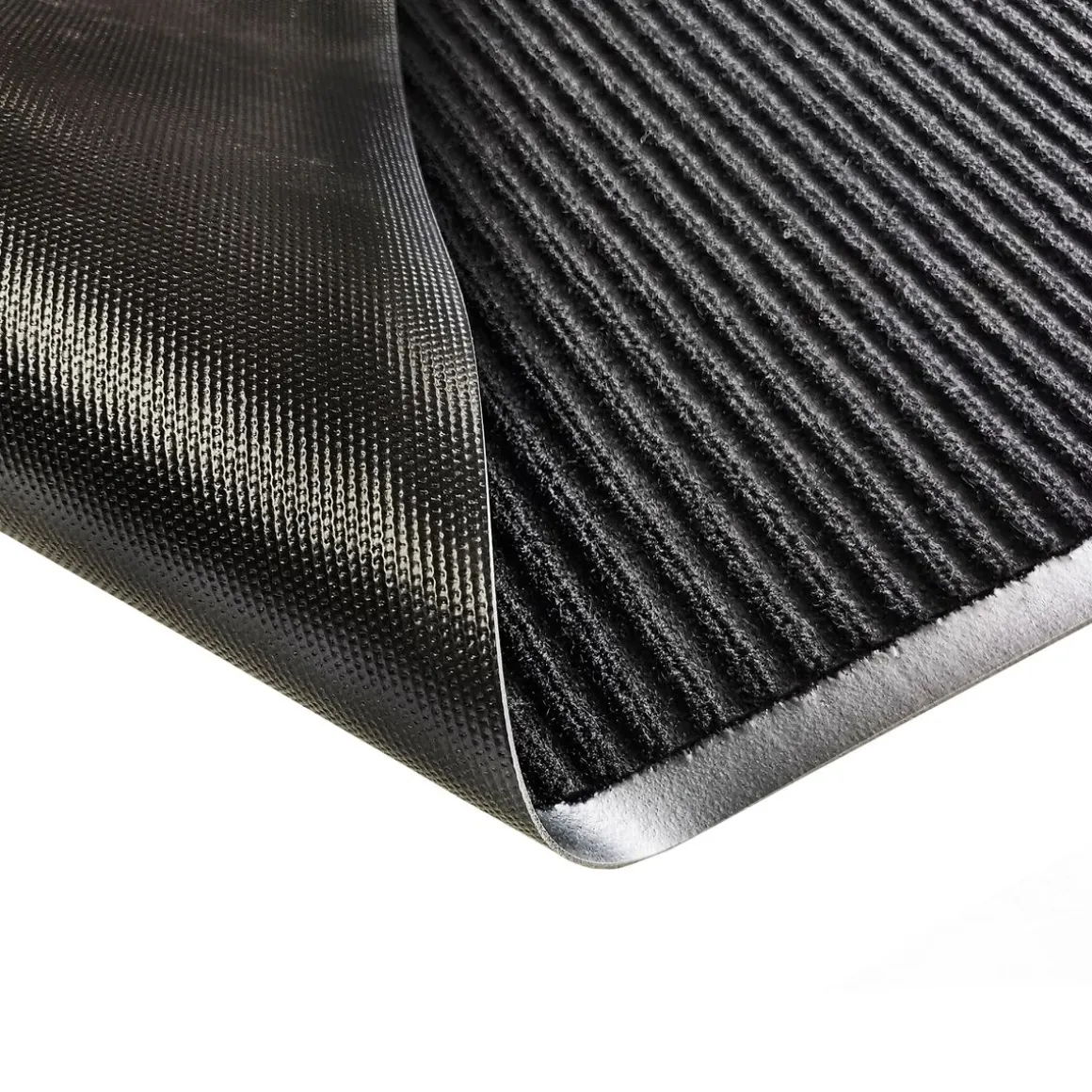 Fussmatte 150 x 90 cm schwarz